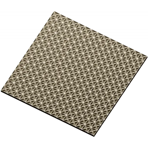 Star-Flower Relief Panel STL for CNC