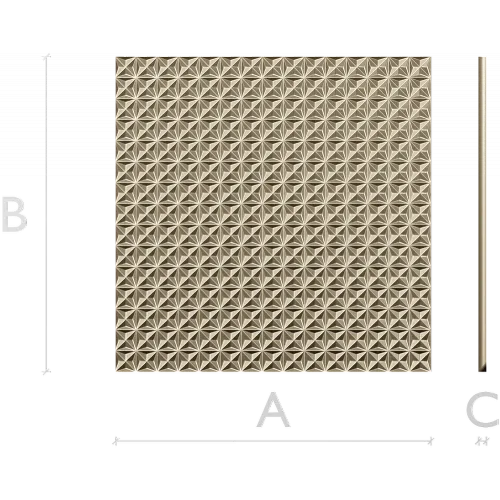 Star-Flower Relief Panel STL for CNC