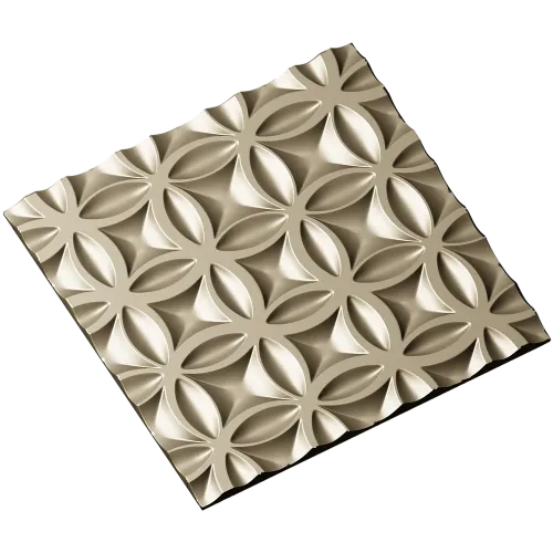 Petal Mosaic Decorative Panel STL