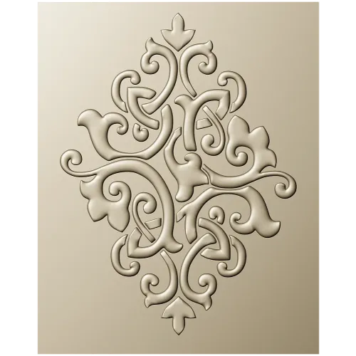 Arabesque Diamond Relief Panel STL