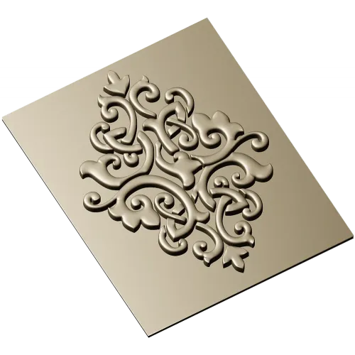 Arabesque Diamond Relief Panel STL
