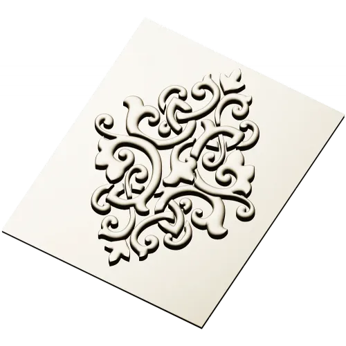 Arabesque Diamond Relief Panel STL