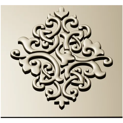 Arabesque Diamond Relief Panel STL