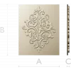 Arabesque Diamond Relief Panel STL