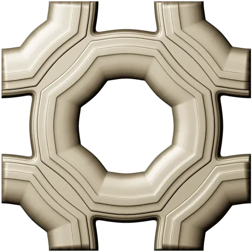 Helios Rosette - high-relief STL 3D model for CNC carving