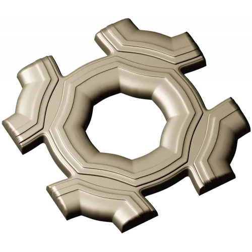 Helios Rosette - high-relief STL 3D model for CNC carving