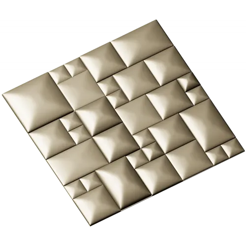 Quilted Cube Panel - 3D STL relief for CNC