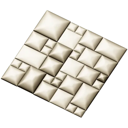 Quilted Cube Panel - 3D STL relief for CNC