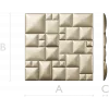 Quilted Cube Panel - 3D STL relief for CNC