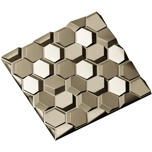 Hexagonal Honeycomb Relief Panel - STL 3D Model for CNC