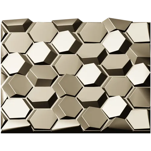 Hexagonal Honeycomb Relief Panel - STL 3D Model for CNC