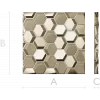 Hexagonal Honeycomb Relief Panel - STL 3D Model for CNC