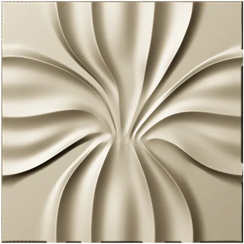 Radiant Bloom decorative panel - STL 3D model for CNC milling