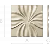 Radiant Bloom decorative panel - STL 3D model for CNC milling