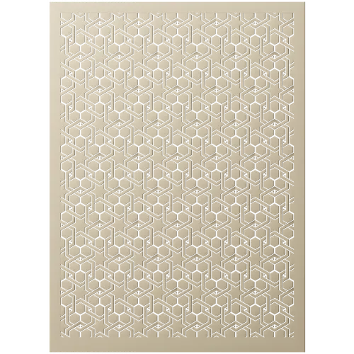 Isometric Cube Lattice Panel - STL 3D model for CNC router