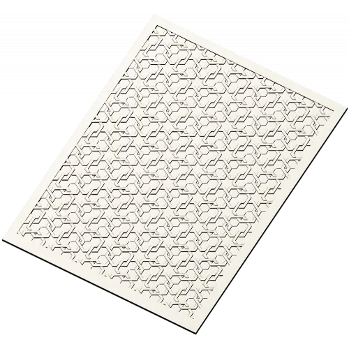 Isometric Cube Lattice Panel - STL 3D model for CNC router