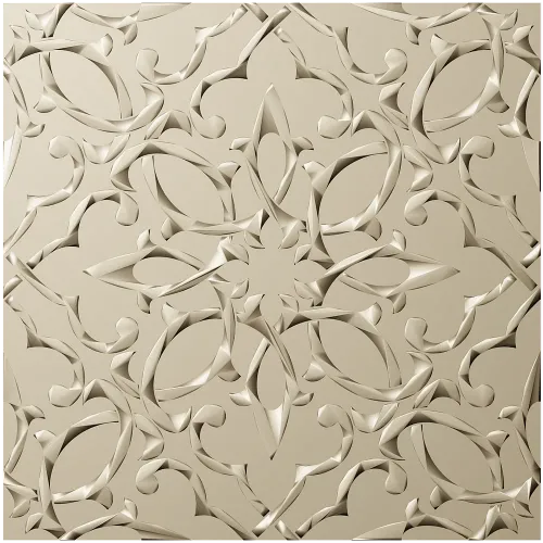 Arabesque Rosette Relief Panel - STL model for CNC