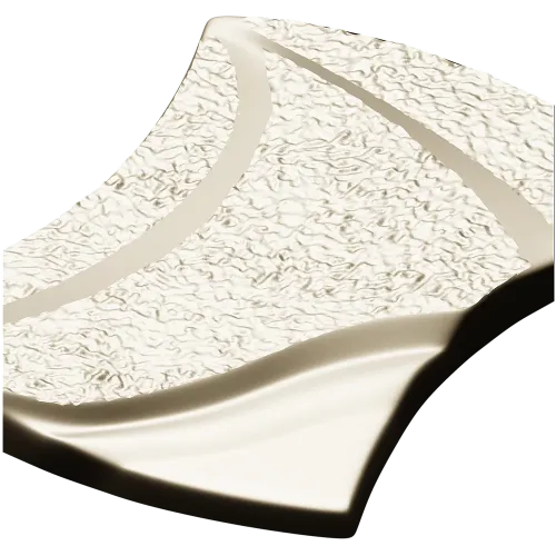 Aurelia Wave Segment - STL 3D model for CNC decorative panel