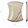Aurelia Wave Segment - STL 3D model for CNC decorative panel