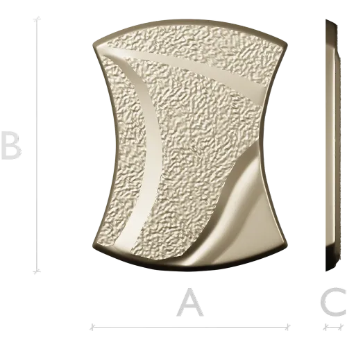 Aurelia Wave Segment - STL 3D model for CNC decorative panel