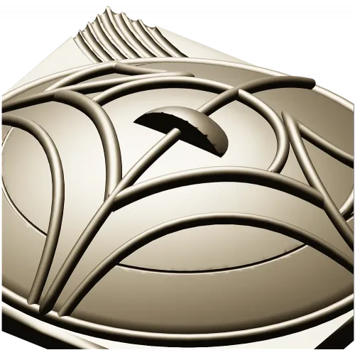 Tulip Medallion Panel STL for CNC milling