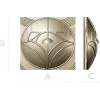 Tulip Medallion Panel STL for CNC milling