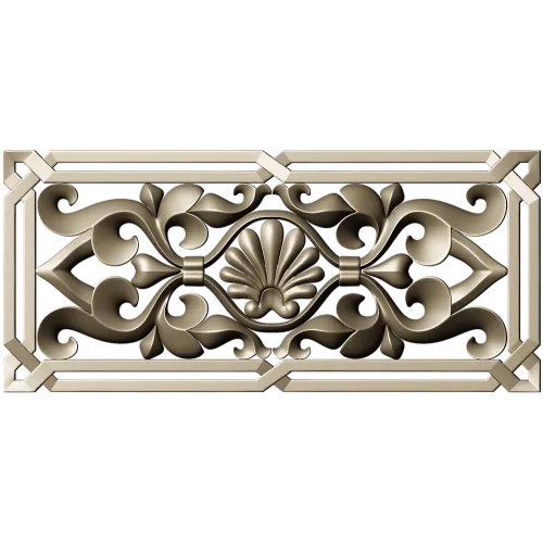 Seashell Acanthus Decorative Panel STL for CNC