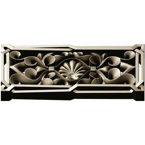 Seashell Acanthus Decorative Panel STL for CNC