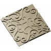Ornamental Arabesque Square Panel STL for CNC