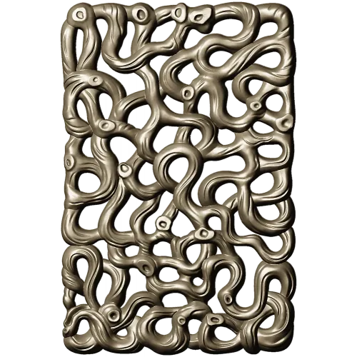 Coral Lace decorative panel - STL 3D model for CNC