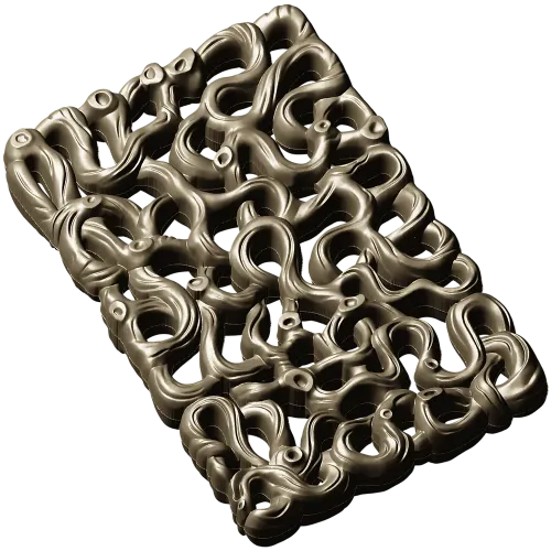 Coral Lace decorative panel - STL 3D model for CNC