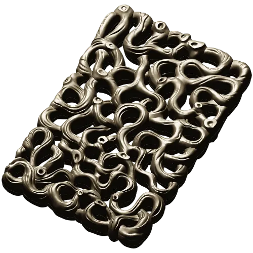 Coral Lace decorative panel - STL 3D model for CNC