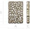 Coral Lace decorative panel - STL 3D model for CNC