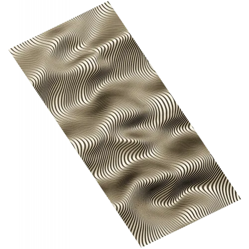 Golden Ripples - decorative panel STL for CNC