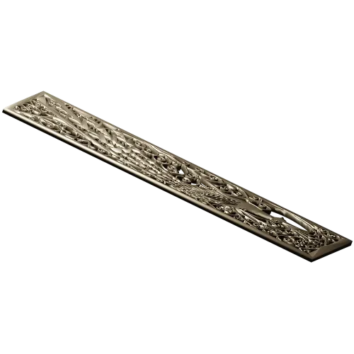 Резная панель "Птица в узоре" - 3D STL для ЧПУ
