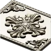 Ornate Fleur-Cross Decorative Panel STL for CNC