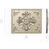 Ornate Fleur-Cross Decorative Panel STL for CNC
