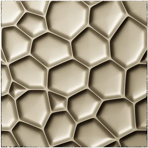 Honeycell Relief - Organic Honeycomb 3D Panel (STL for CNC)