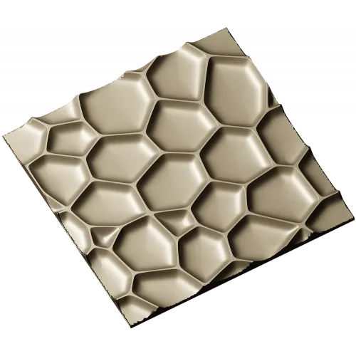 Honeycell Relief - Organic Honeycomb 3D Panel (STL for CNC)