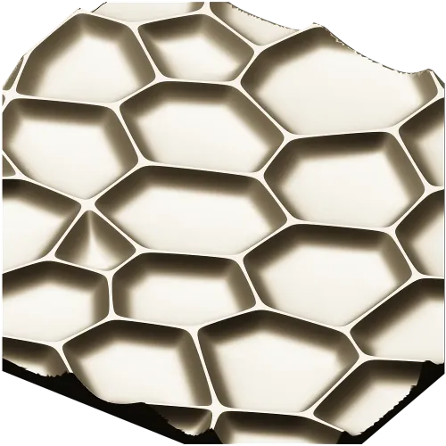 Honeycell Relief - Organic Honeycomb 3D Panel (STL for CNC)
