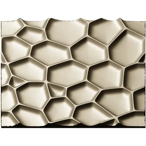 Honeycell Relief - Organic Honeycomb 3D Panel (STL for CNC)