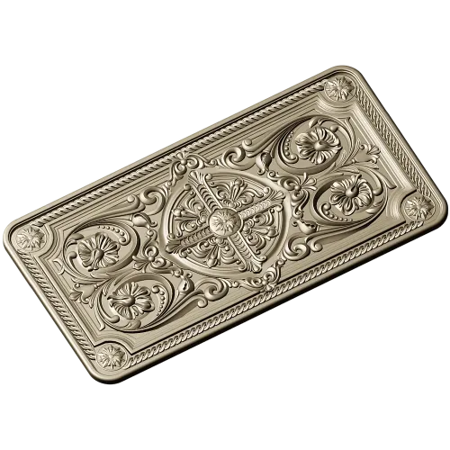 Резная панель с медальоном - 3D модель STL для ЧПУ