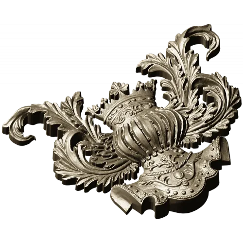 Королевский картуш - 3D модель в формате STL для ЧПУ