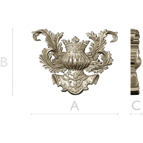 Королевский картуш - 3D модель в формате STL для ЧПУ