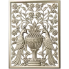 Twin Peacocks Urn Panel STL