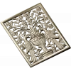 Twin Peacocks Urn Panel STL