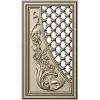 Baroque Lattice & Scroll Decorative Panel STL