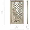 Baroque Lattice & Scroll Decorative Panel STL