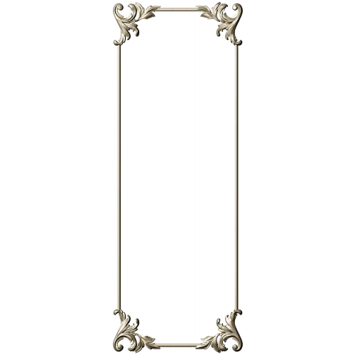 Acanthus Slim Panel - 3D STL model for CNC milling