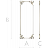 Acanthus Slim Panel - 3D STL model for CNC milling